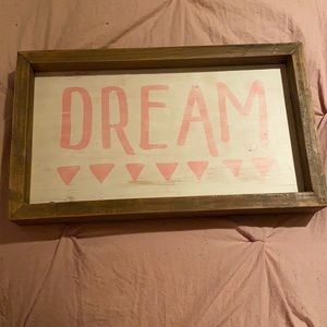 Dream wall sign
